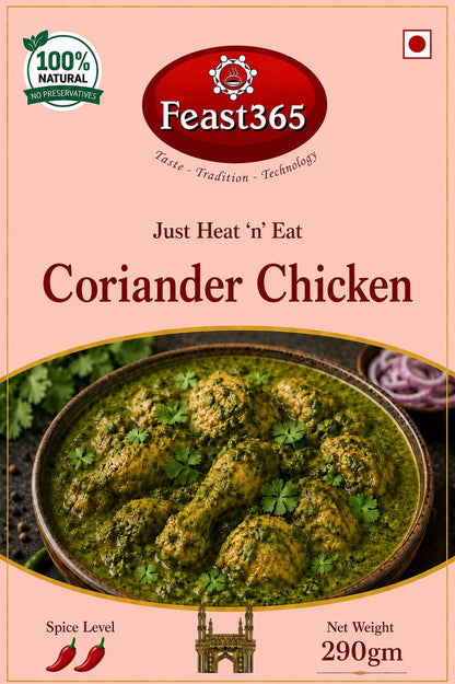 Feast365 Coriander Chicken — Fresh, Herby & Ready in 2 Minutes