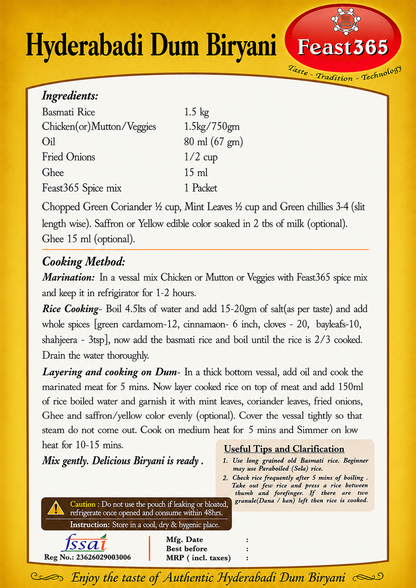 Chicken Dum Biryani Masala paste