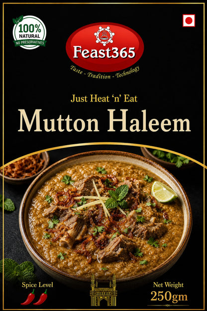 Feast365 Mutton Haleem — Hyderabadi Heritage, Ready in 2 Minutes